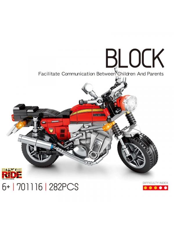 Конструктор Sembo Block «Мотоцикл Honmura CB 750» 701116 / 282 детали