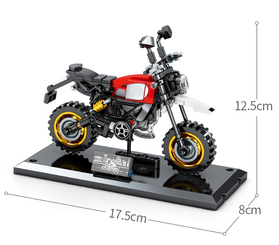 Конструктор Sembo Block «Мотоцикл DUCATI SCRAMBLER 800» 701117 / 212 деталей