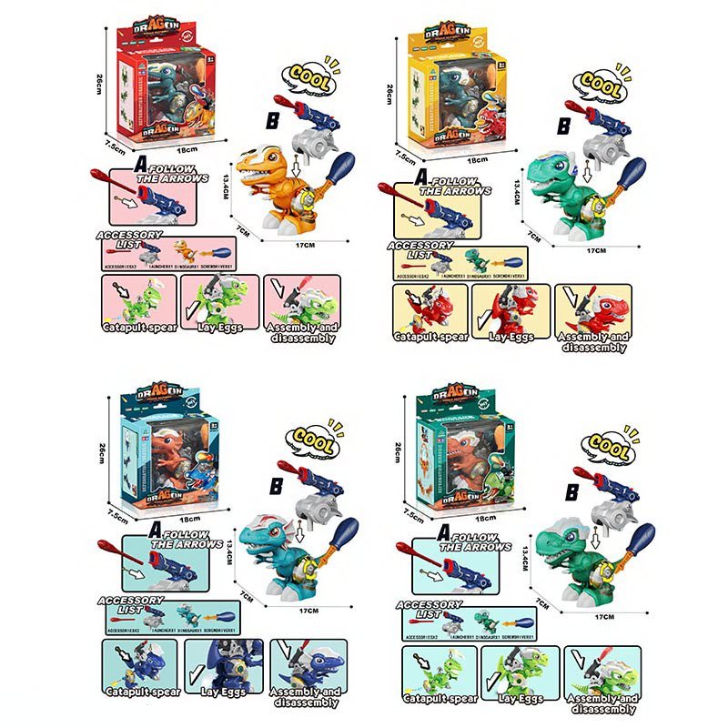 Игровой набор «Динозавр с отверткой» W8011 / Микс