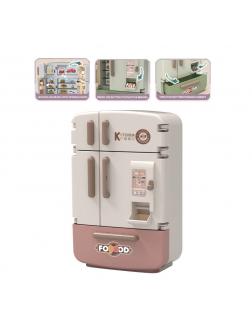 Игровой набор бытовой техники «‎Холодильник» SY-2093-1, свет, звук / Бежевый