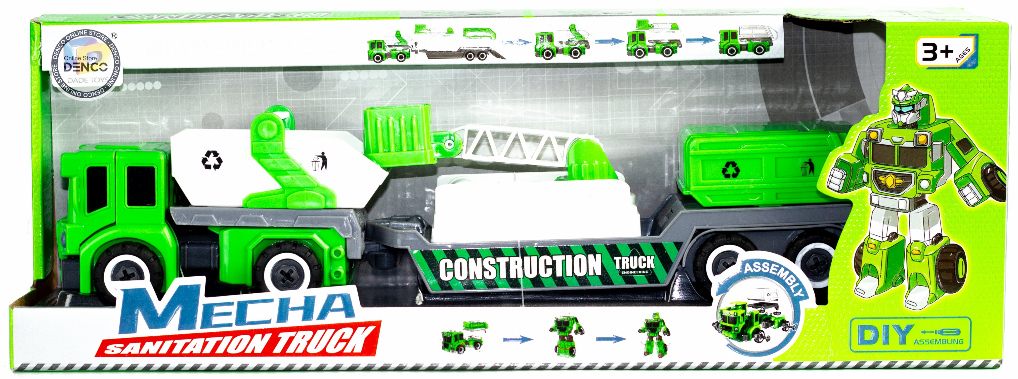 Конструктор-машина «Мусоровоз Mecha Sanitation Truck» с отверткой / D622-H253