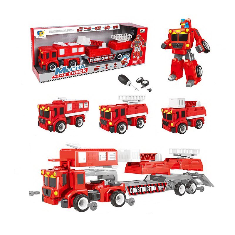 Конструктор-машина «Mecha Fire Truck» с отверткой / D622-H254
