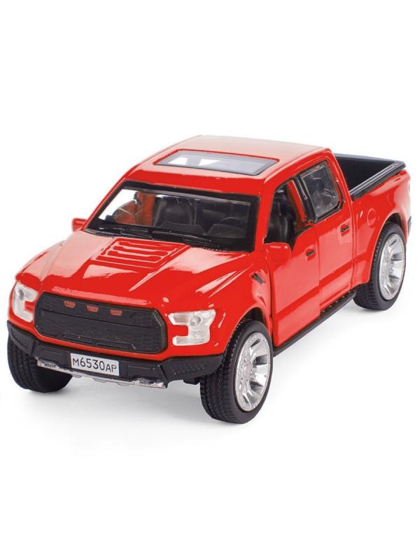 Металлическая машинка Play Smart 1:50 «Ford F-150» 9,5 см. 6530D Fast Wheels, инерционная / Красный