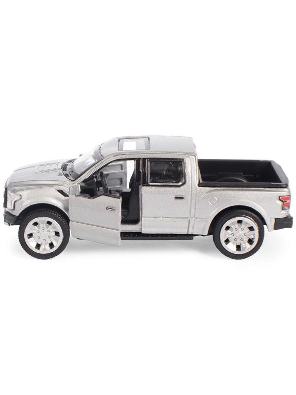 Металлическая машинка Play Smart 1:50 «Ford F-150» 9,5 см. 6530D Fast Wheels, инерционная / Серый