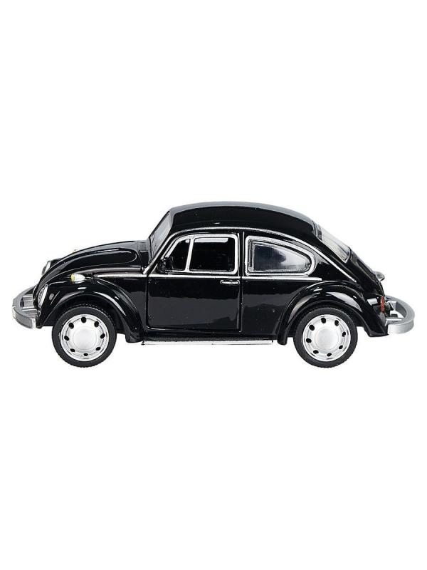 Машина металлическая Play Smart 1:45 «Volkswagen Beetle» 6525D инерционная / Черный