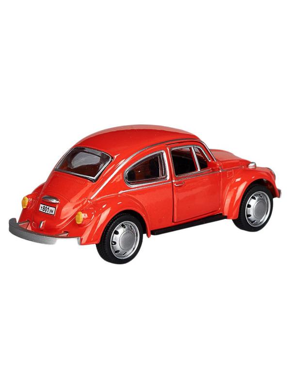 Машина металлическая Play Smart 1:45 «Volkswagen Beetle» 6525D инерционная / Красный