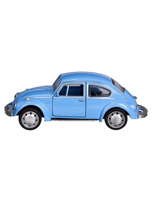 Машина металлическая Play Smart 1:45 «Volkswagen Beetle» 6525D инерционная / Голубой