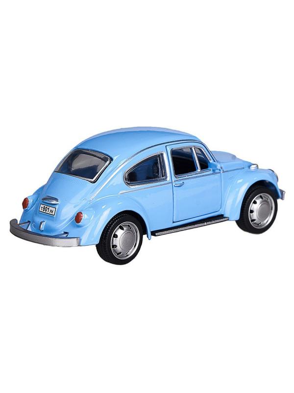 Машина металлическая Play Smart 1:45 «Volkswagen Beetle» 6525D инерционная / Голубой