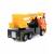Металлическая машинка Play Smart 1:54 «Автокран Камаз Ульяновец МКТ-50» 15 см. 6552 Автопарк, инерционный / Оранжево-желтый