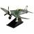Металлическая модель военного самолета-истребителя «Classic Fighter. Navy-25» 10 см. F8211012B, винтовой, на подставке / Зеленый