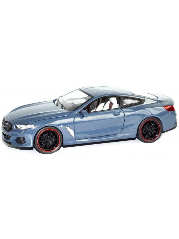 Металлическая машинка HengTeng Toys 1:24 «BMW M840i Coupe» 53522-21A, 20 см., инерционная, свет, звук / Голубой