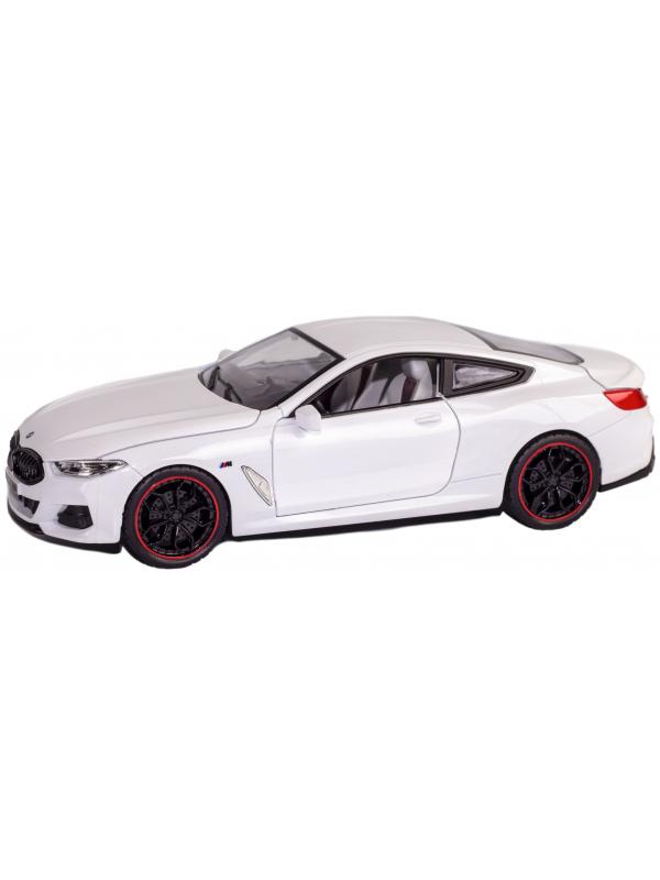 Металлическая машинка HengTeng Toys 1:24 «BMW M840i Coupe» 53522-21A, 20 см., инерционная, свет, звук / Белый