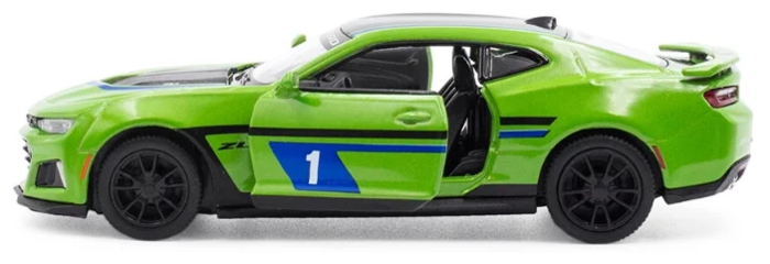 Машинка металлическая Kinsmart 1:38 «2017 Chevrolet Camaro ZL1 (Livery Edition)» KT5399DF инерционная / Зеленый