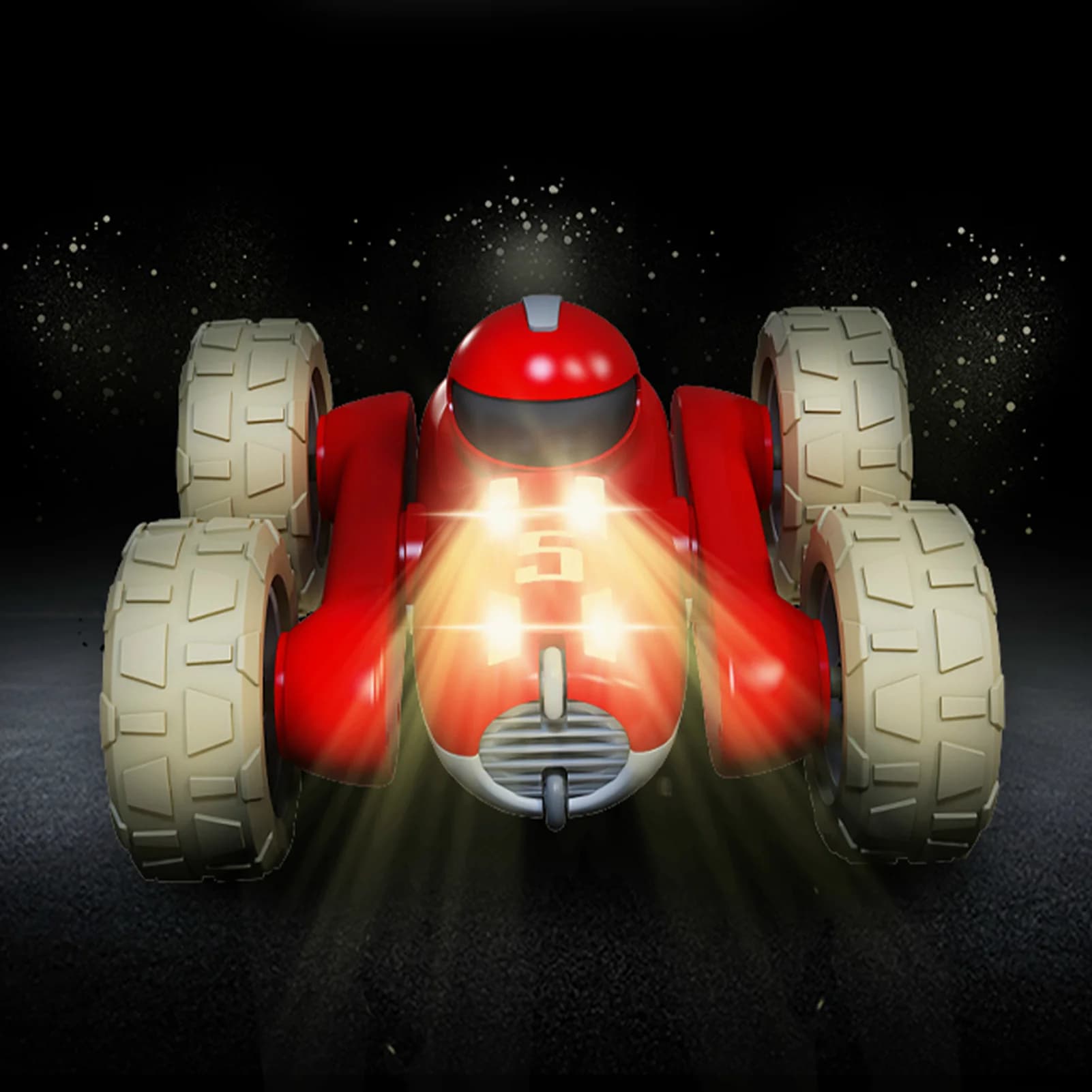 Радиоуправляемая машинка-перевертыш 1:24 со световыми и звуковыми эффектами М2210А / Микс