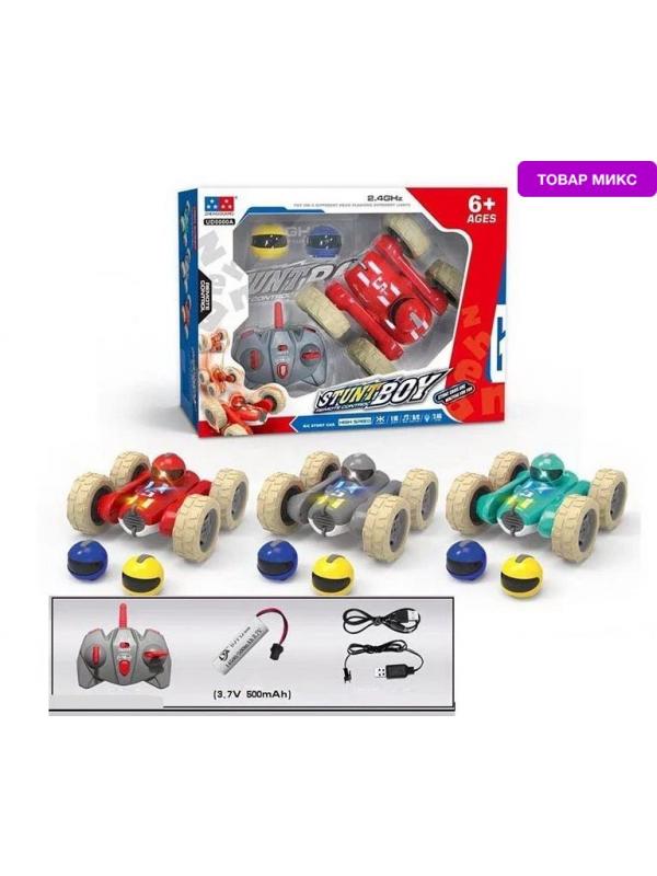 Радиоуправляемая машинка-перевертыш 1:24 со световыми и звуковыми эффектами М2210А / Микс