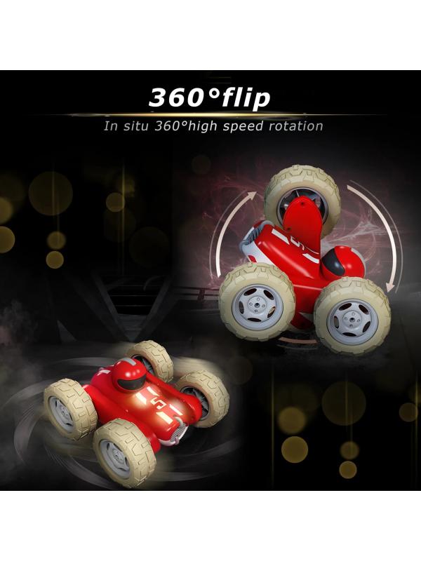 Радиоуправляемая машинка-перевертыш 1:24 со световыми и звуковыми эффектами М2210А / Микс