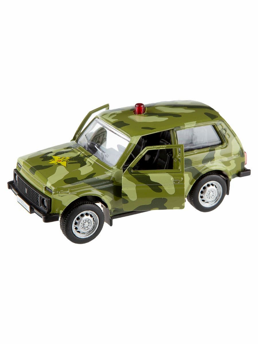 Металлическая машинка Play Smart 1:50 «Служебная Нива: 2121» 10 см. 6540 Автопарк, инерционная / ВС