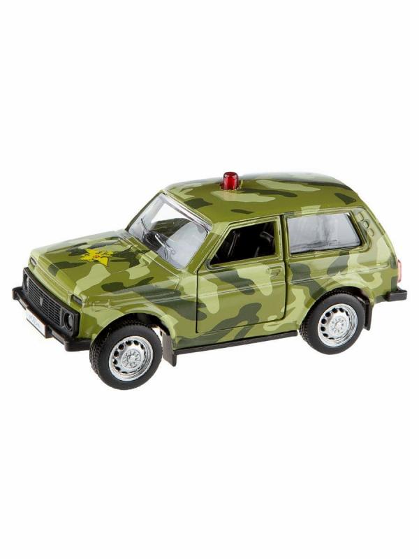 Металлическая машинка Play Smart 1:50 «Служебная Нива: 2121» 10 см. 6540 Автопарк, инерционная / ВС