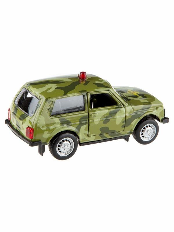 Металлическая машинка Play Smart 1:50 «Служебная Нива: 2121» 10 см. 6540 Автопарк, инерционная / ВС
