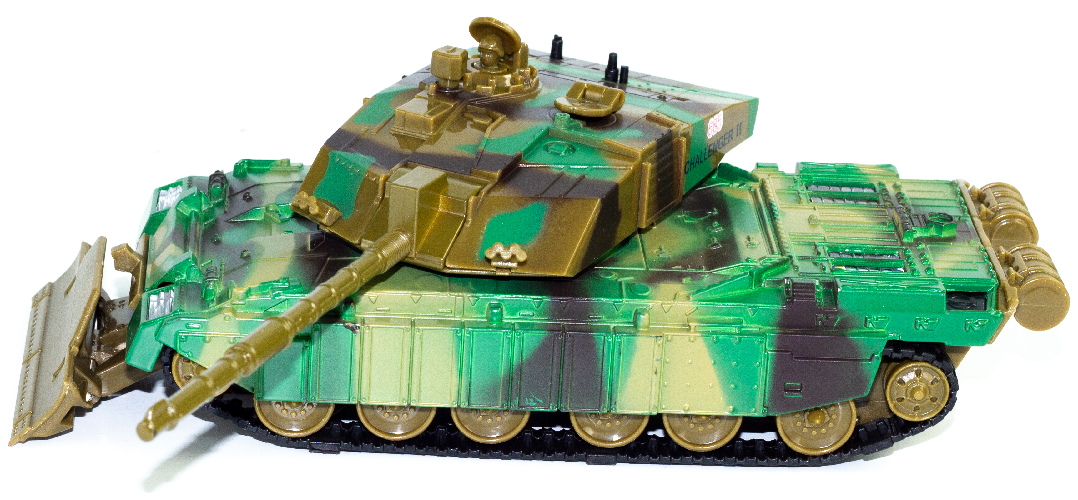 Металлический танк Metal Slug 1:50 «685 Challenger II» 685S, 19 см., инерционный / Темно-зеленый