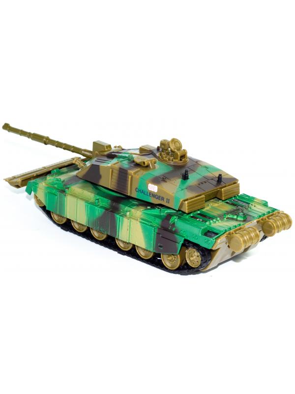 Металлический танк Metal Slug 1:50 «685 Challenger II» 685S, 19 см., инерционный / Темно-зеленый