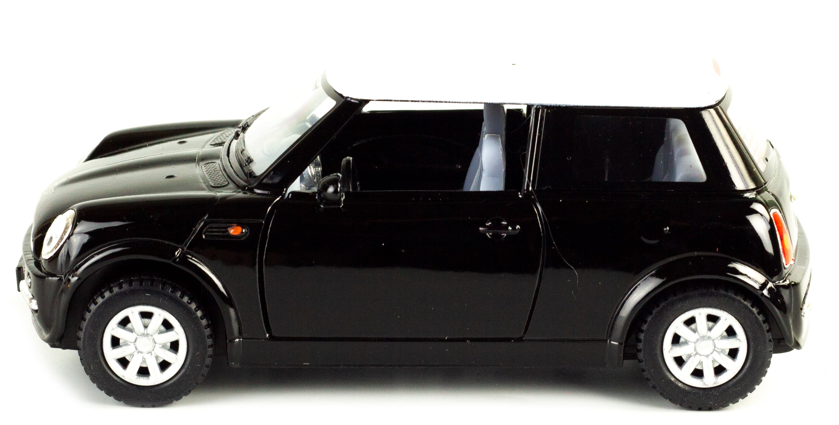 Металлическая машинка Kinsmart 1:28 «Mini Cooper» KT5042D, инерционная / Черный