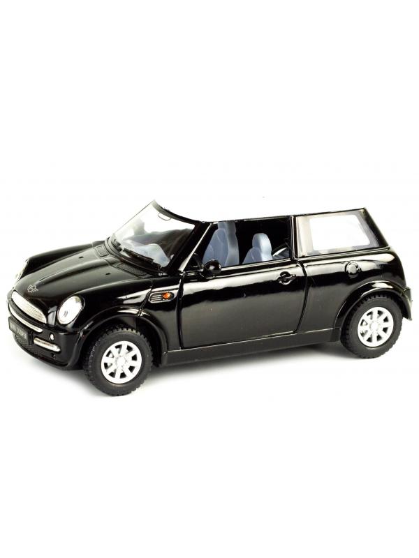 Металлическая машинка Kinsmart 1:28 «Mini Cooper» KT5042D, инерционная / Черный