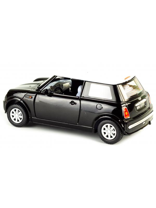 Металлическая машинка Kinsmart 1:28 «Mini Cooper» KT5042D, инерционная / Черный