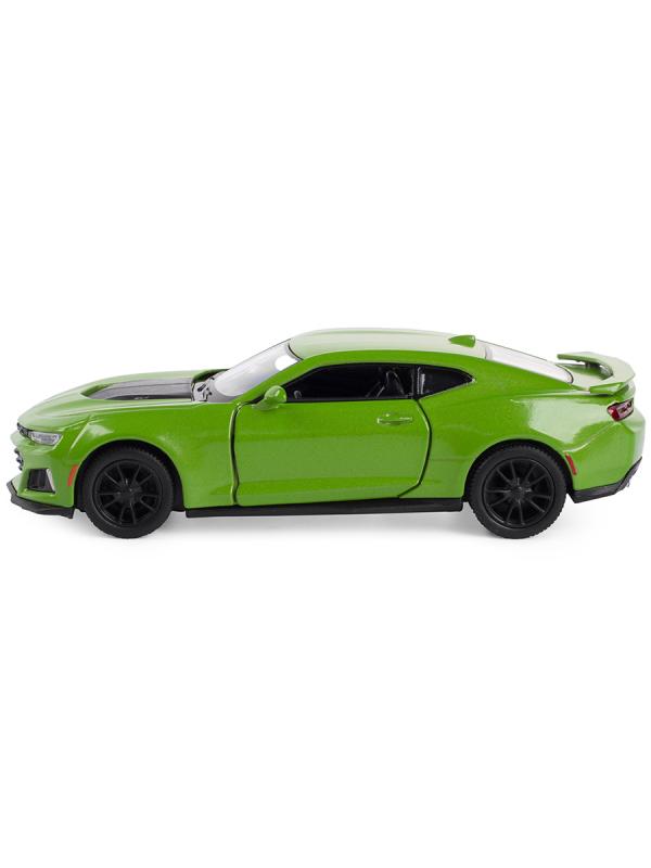 Машинка металлическая Kinsmart 1:38 «2017 Chevrolet Camaro ZL1» 14 см. KT5399D инерционная / Зеленый