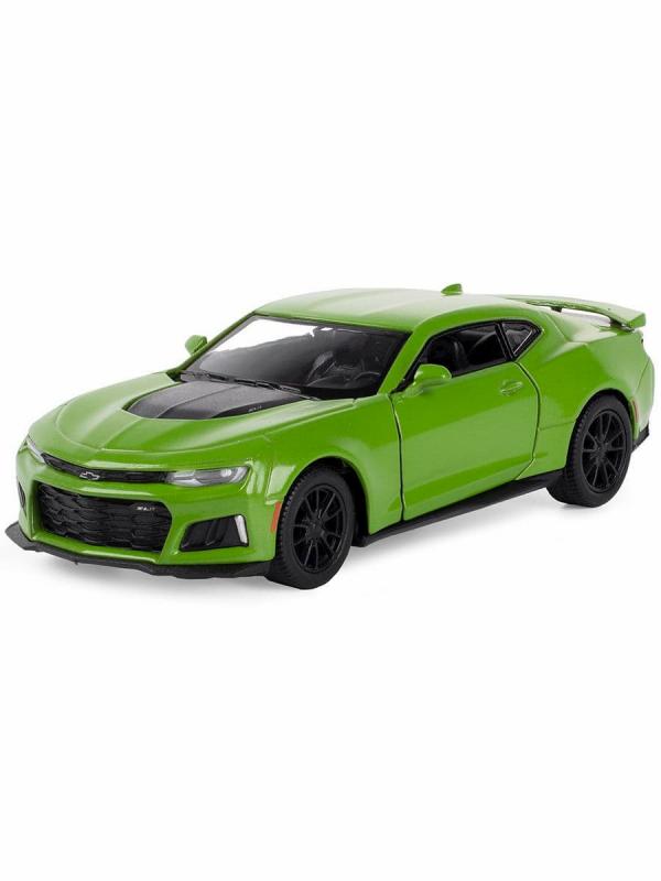 Машинка металлическая Kinsmart 1:38 «2017 Chevrolet Camaro ZL1» 14 см. KT5399D инерционная / Зеленый