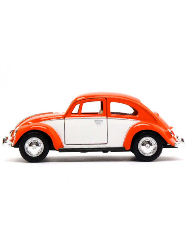Металлическая машинка Kinsmart 1:32 «1967 Volkswagen Classical Beetle (Color Door)» KT5373D инерционная / Оранжевый