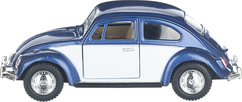Металлическая машинка Kinsmart 1:32 «1967 Volkswagen Classical Beetle (Color Door)» KT5373D инерционная / Синий