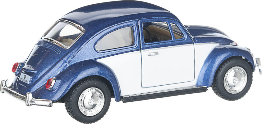 Металлическая машинка Kinsmart 1:32 «1967 Volkswagen Classical Beetle (Color Door)» KT5373D инерционная / Синий