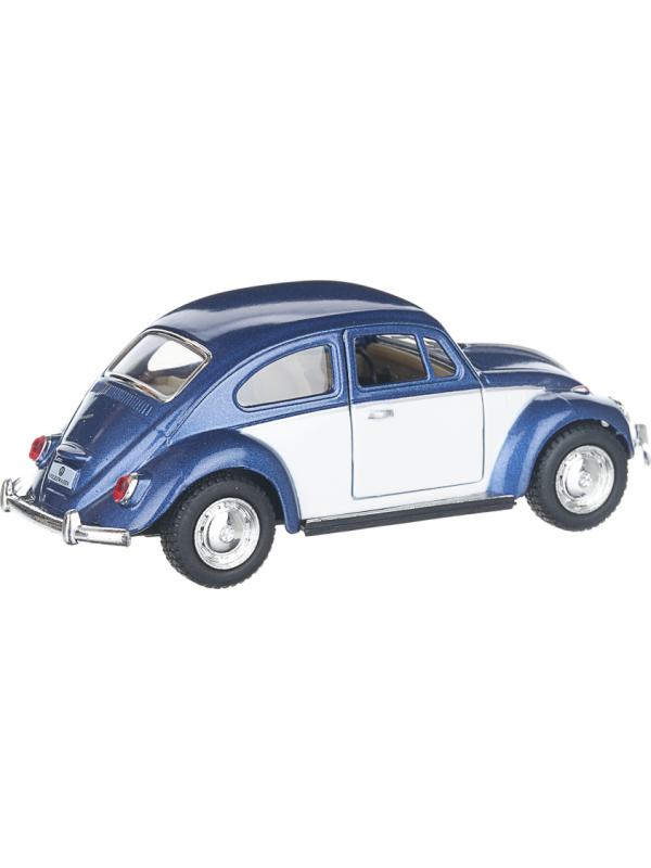 Металлическая машинка Kinsmart 1:32 «1967 Volkswagen Classical Beetle (Color Door)» KT5373D инерционная / Синий
