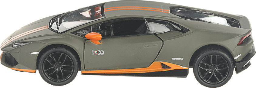 Металлическая машинка Kinsmart 1:36 «Lamborghini Huracan LP610-4 Avio» KT5401D, инерционная / Хаки