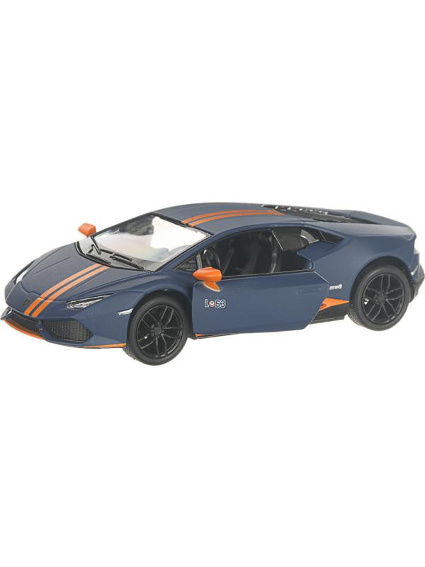 Металлическая машинка Kinsmart 1:36 «Lamborghini Huracan LP610-4 Avio» KT5401D, инерционная / Синий
