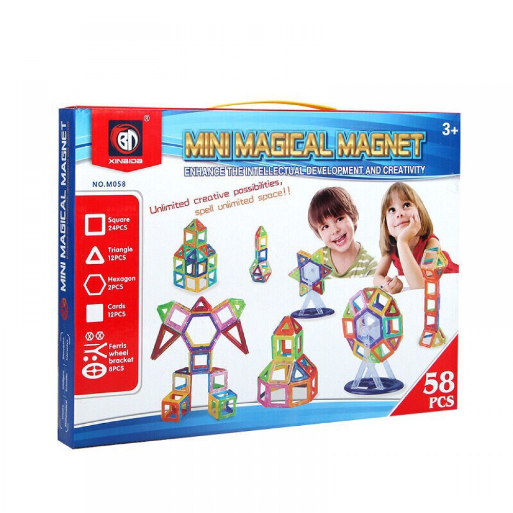 Магнитный конструктор «Мини магический магнит» M058 / 58 деталей