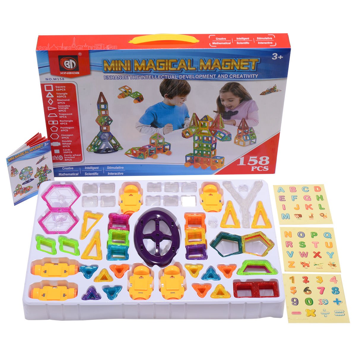 Магнитный конструктор «Мини магический магнит» M158 / 158 деталей