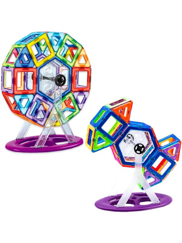 Конструктор магнитный в сундучке, 1601 / 62 детали