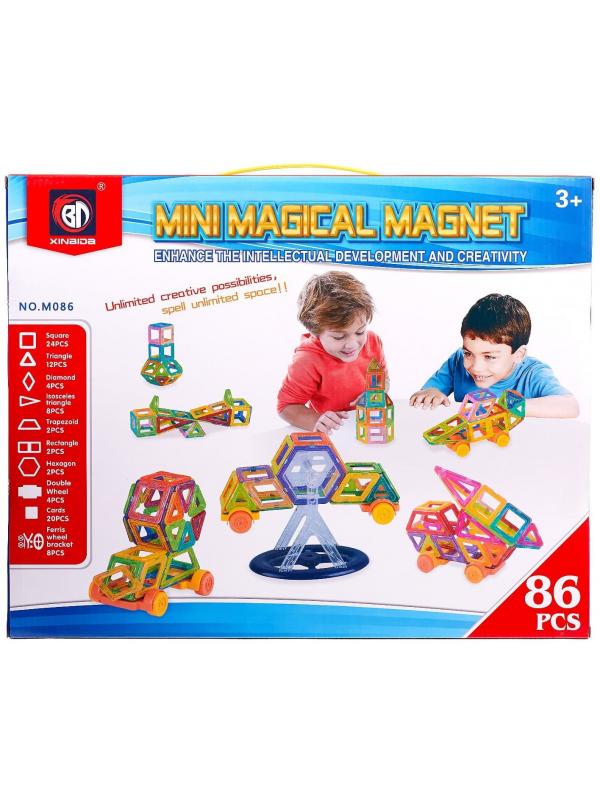 Конструктор магнитный «Мини магический магнит» M086 / 86 деталей