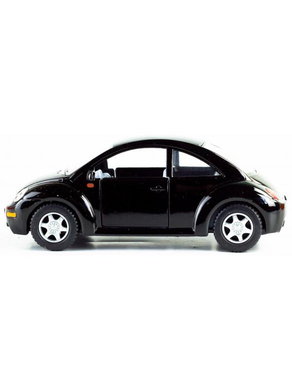 Металлическая машинка Kinsmart 1:32 «Volkswagen Beetle New» KT5028D, инерционная / Черный