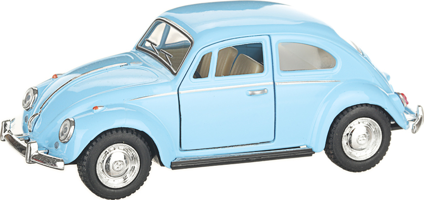 Металлическая машинка Kinsmart 1:32 «1967 Volkswagen Classical Beetle (Пастельные цвета)» KT5375D инерционная / Голубой