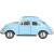 Металлическая машинка Kinsmart 1:32 «1967 Volkswagen Classical Beetle (Пастельные цвета)» KT5375D инерционная / Голубой