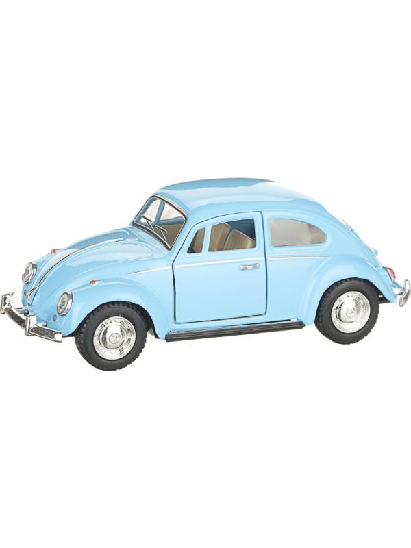 Металлическая машинка Kinsmart 1:32 «1967 Volkswagen Classical Beetle (Пастельные цвета)» KT5375D инерционная / Голубой