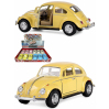 Металлическая машинка Kinsmart 1:32 «1967 Volkswagen Classical Beetle (Пастельные цвета)» KT5375D инерционная / Желтый