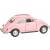 Металлическая машинка Kinsmart 1:32 «1967 Volkswagen Classical Beetle (Пастельные цвета)» KT5375D инерционная / Розовый