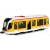 Металлический трамвай 1:50 «Трамвай современный» XL80190-6L, Tramcar, инерционный, звук, свет / Желтый