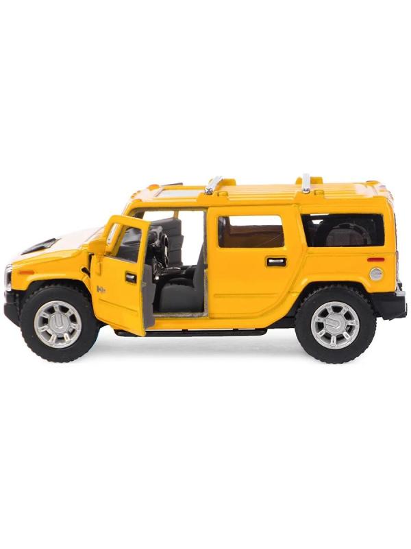 Металлическая машинка Kinsmart 1:40 «2008 Hummer H2 SUV» KT5337D инерционная / Желтый