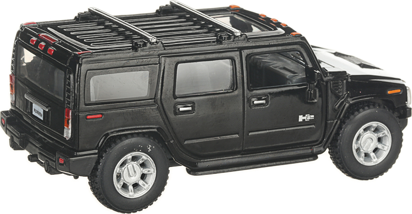 Металлическая машинка Kinsmart 1:40 «2008 Hummer H2 SUV» KT5337D инерционная / Черный