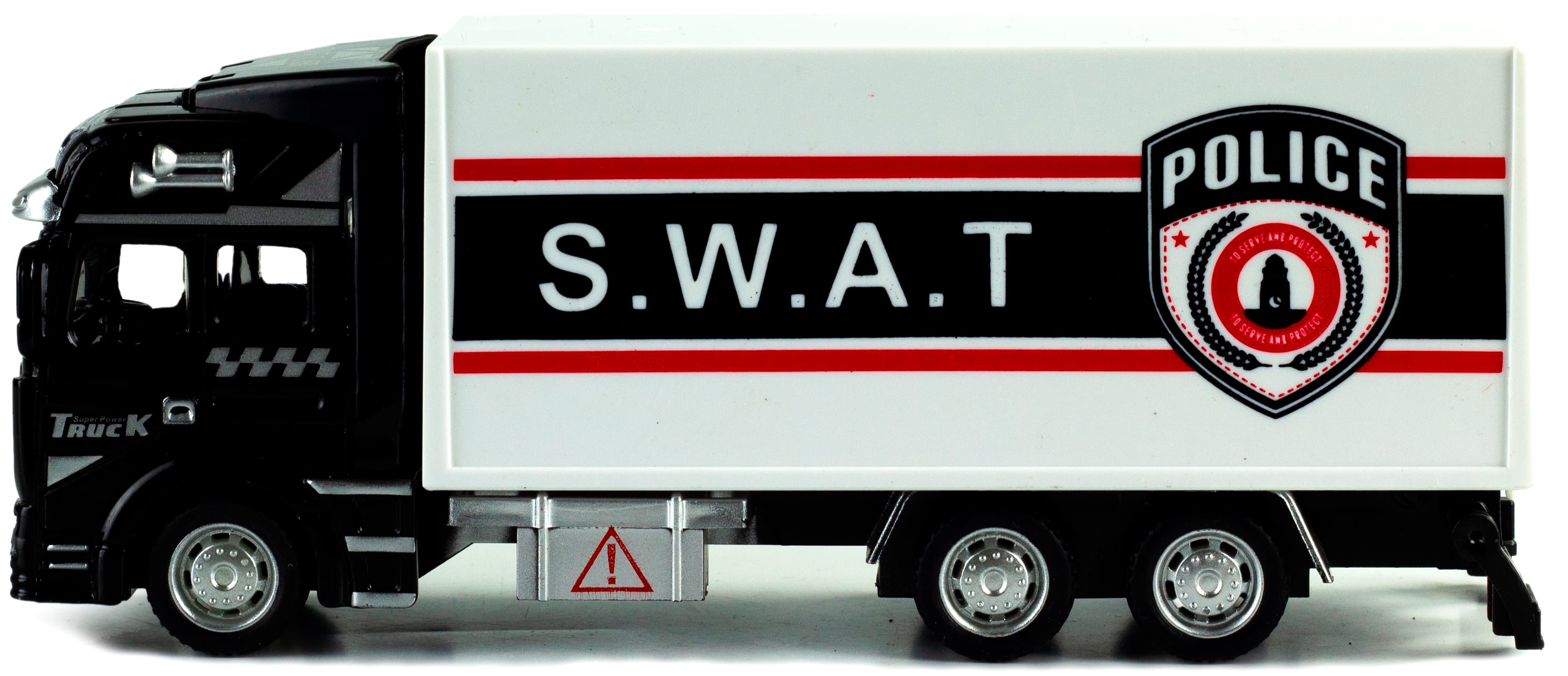 Металлическая машинка WGT Car 1:48 «Спецтехника отряда Полиции S.W.A.T.» 2211-14, 19 см., инерционная / Грузовик